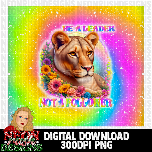 Be a leader not a follower tumbler wrap digital download