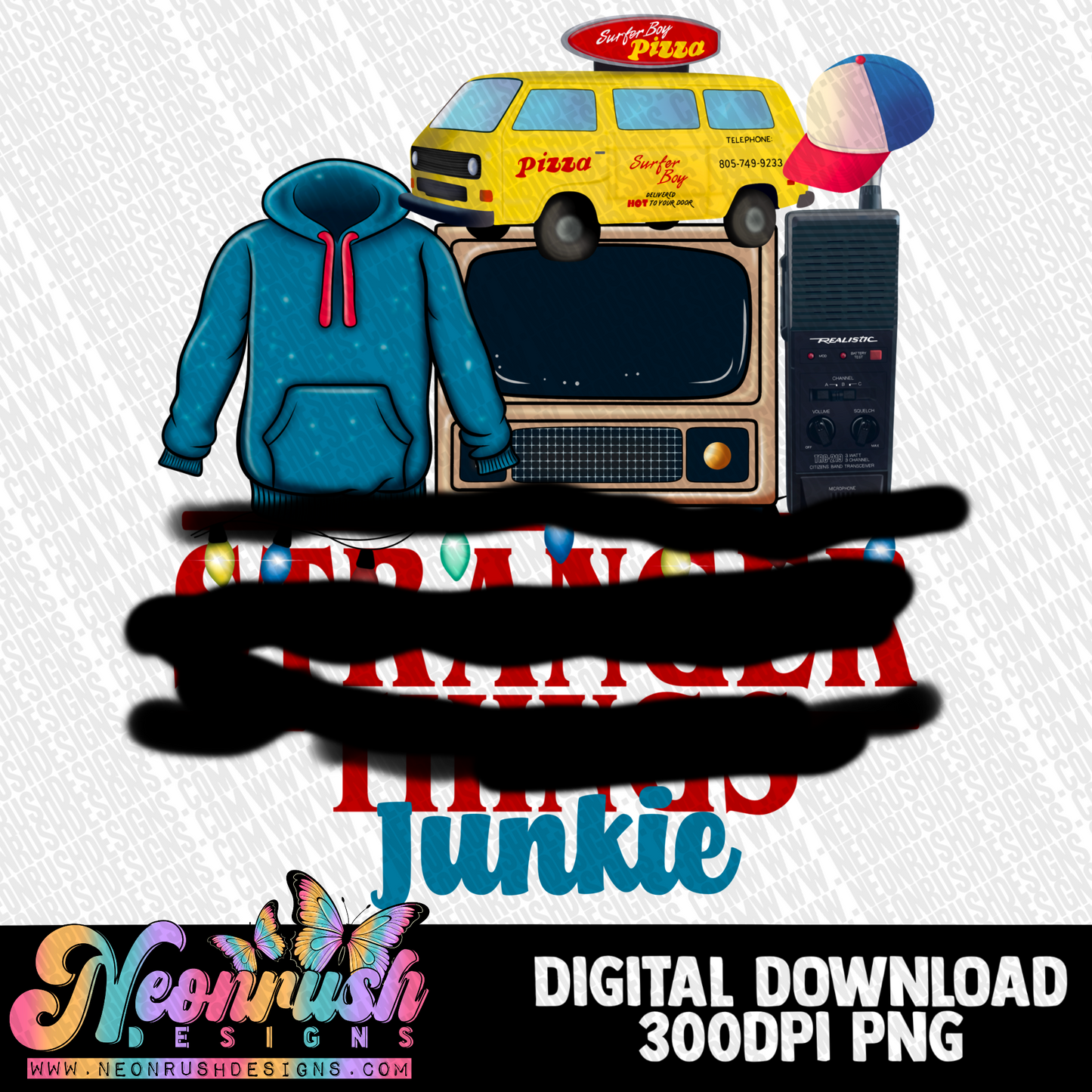 Things stranger junkie png digital download