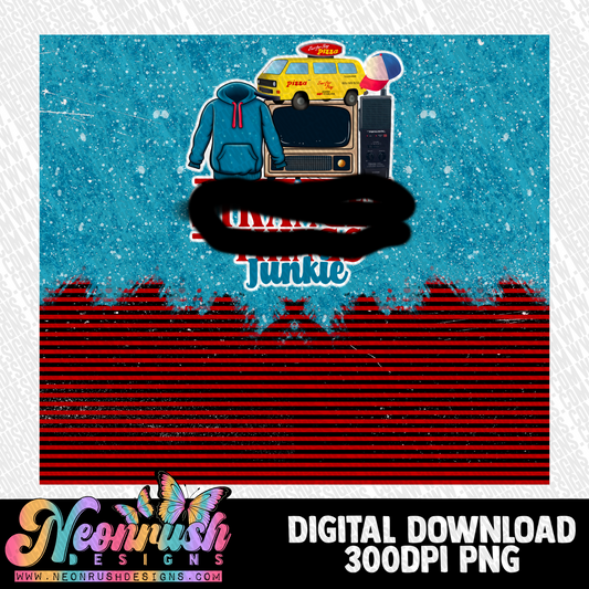 Thing stranger junkie tumbler wrap digital download