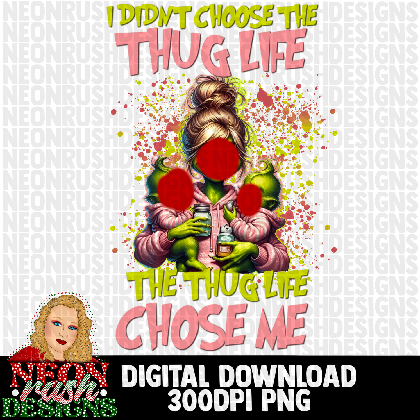 Thug life chose me png digital download