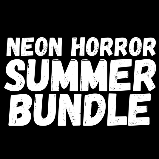 Neon horror summer bundle png digital download