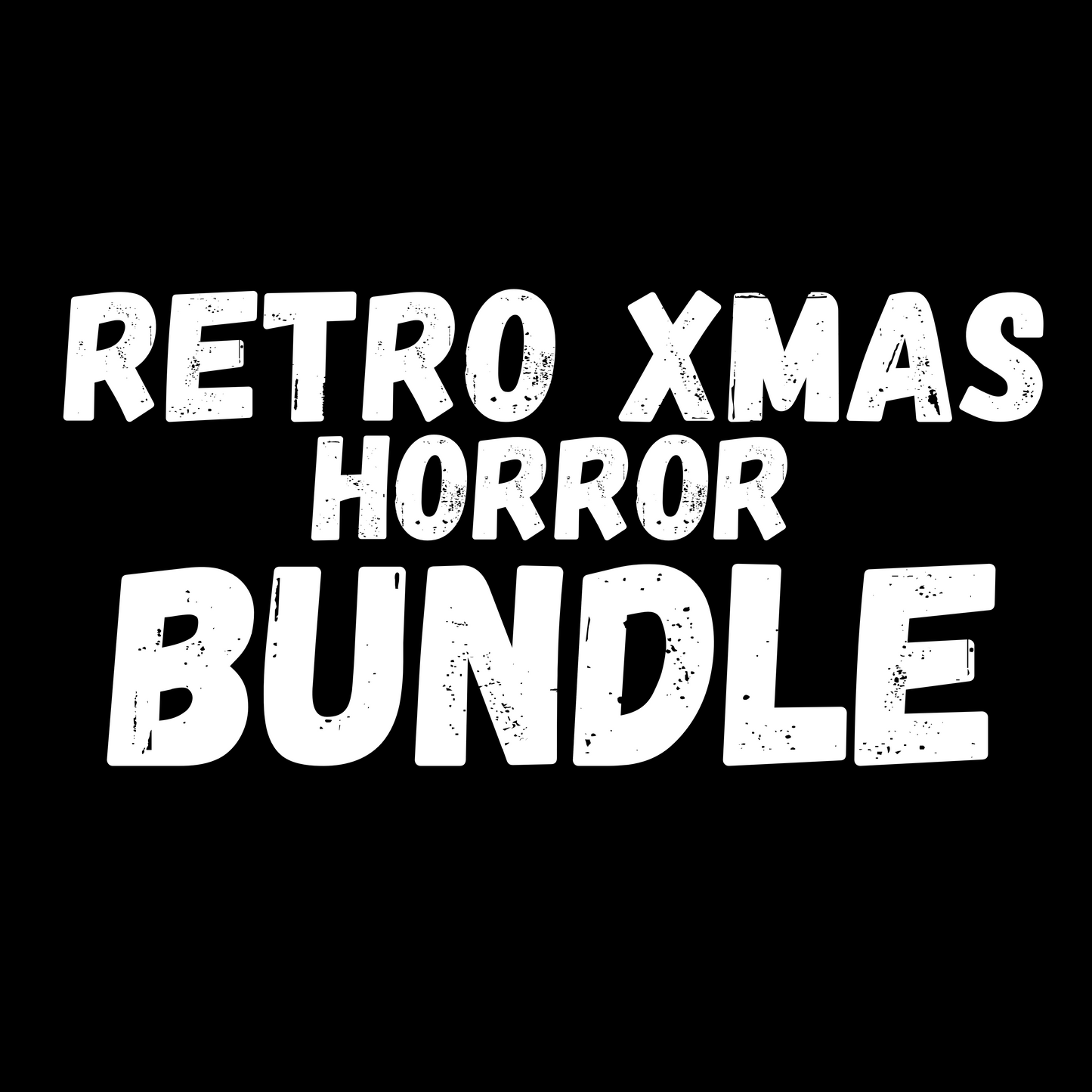 Retro horror Christmas bundle 100 files digital downloads