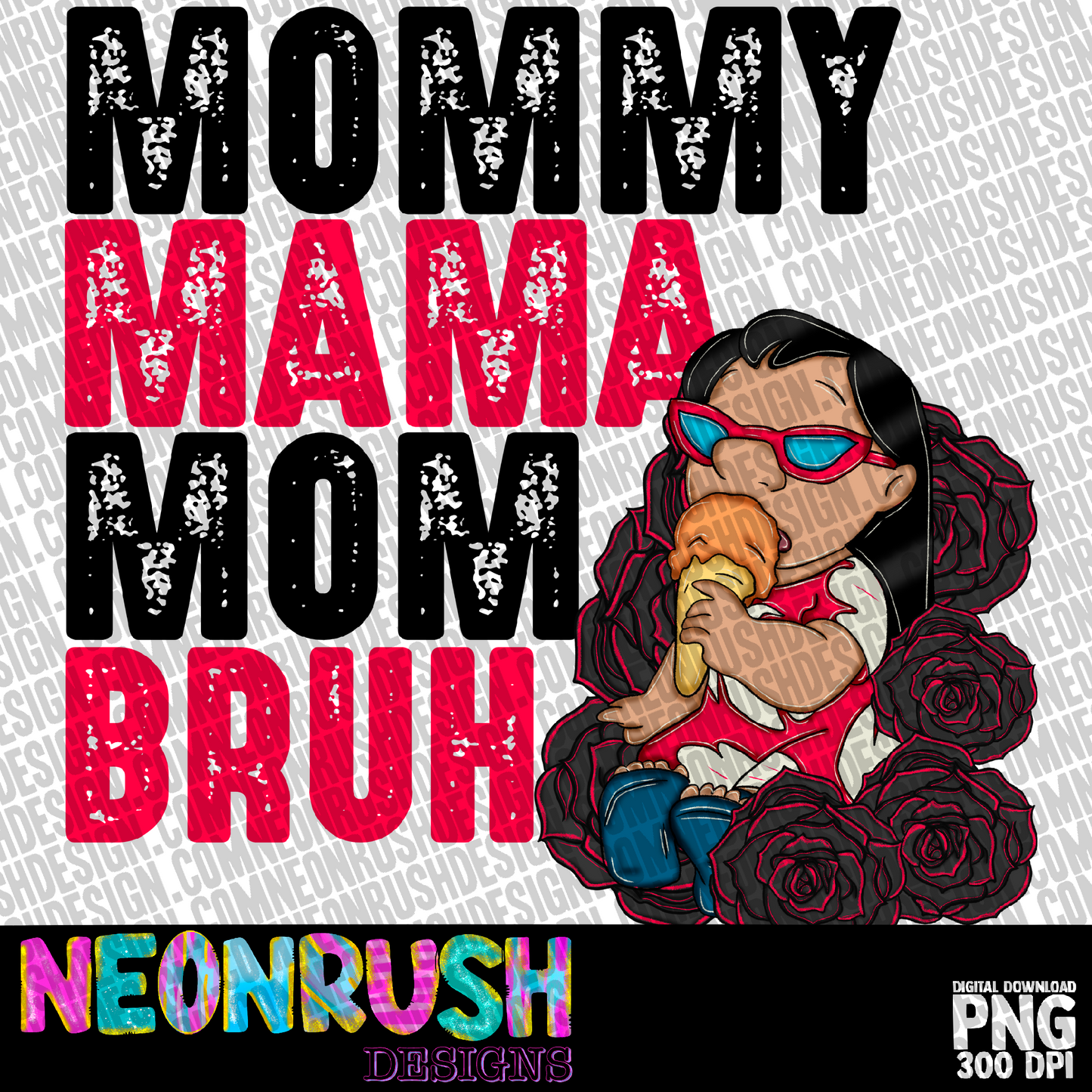 Mama bruh png digital download