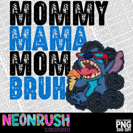 Mama bruh png digital download