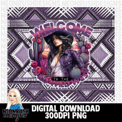 Welcome to the wild Wild West tumbler wrap digital download