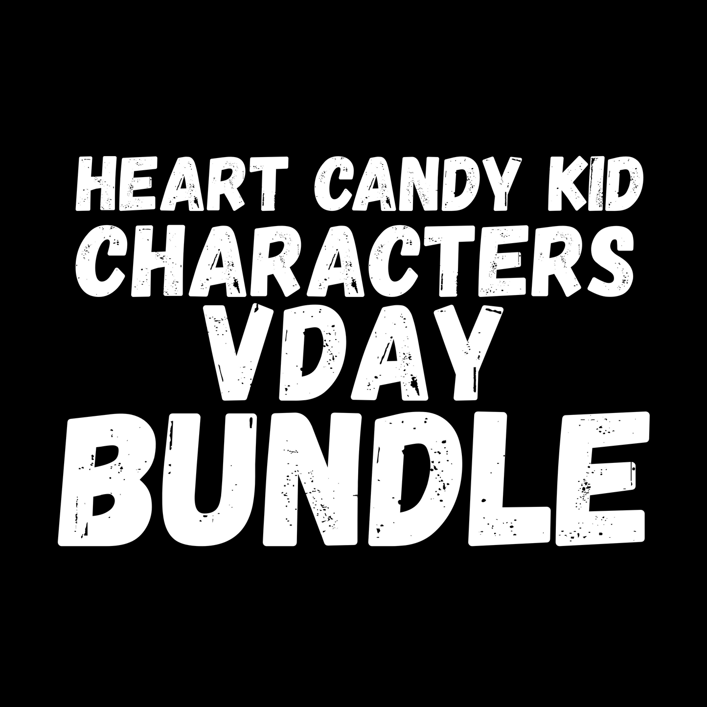 Heart candy valentine Kid Bundle Pack  - digital download