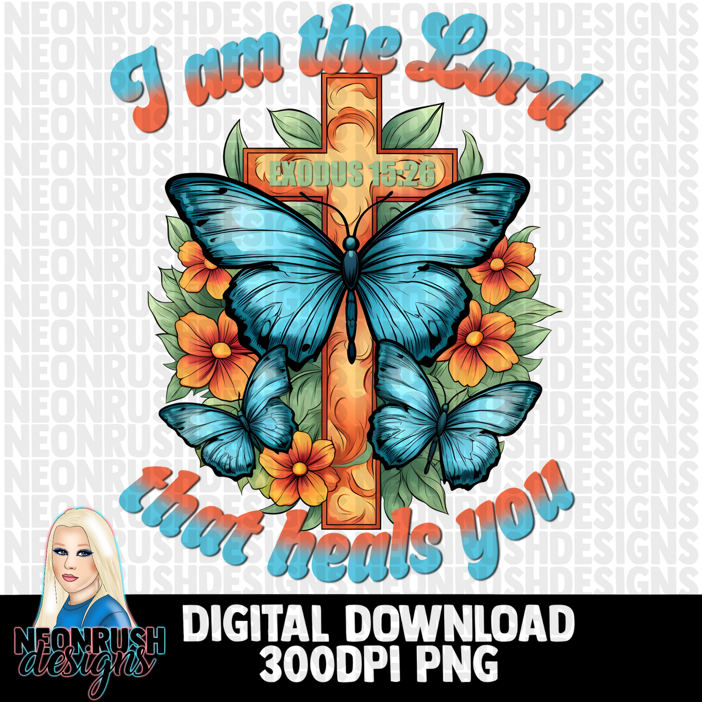 I am the lord that heals png digital download