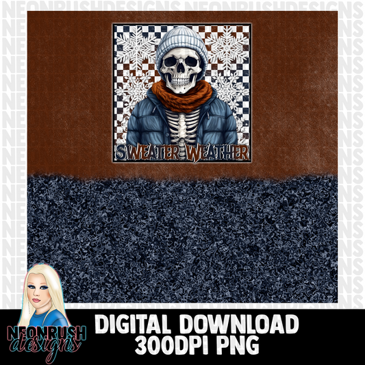 Sweater weather tumbler wrap digital download