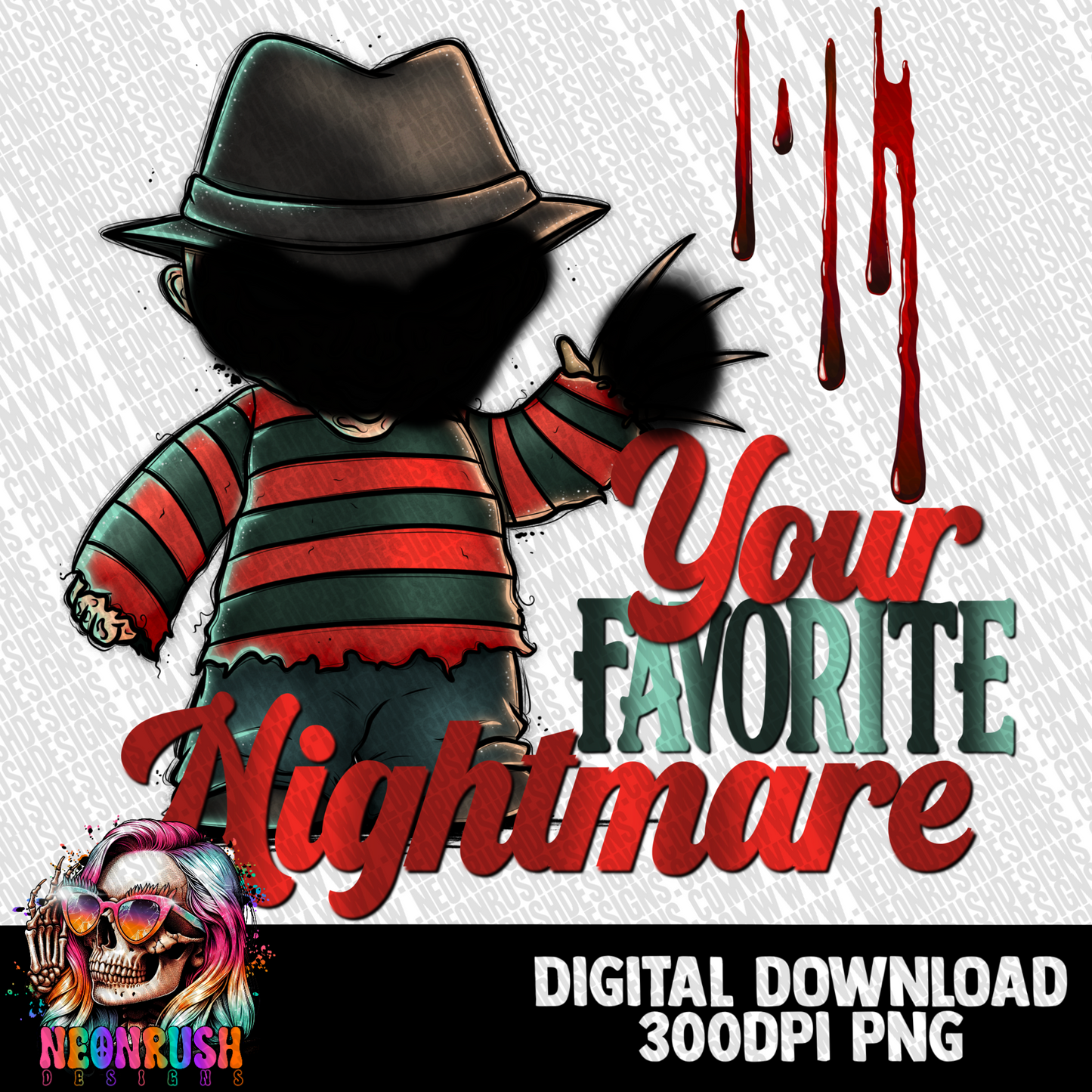 Your favorite nightmare png digital download