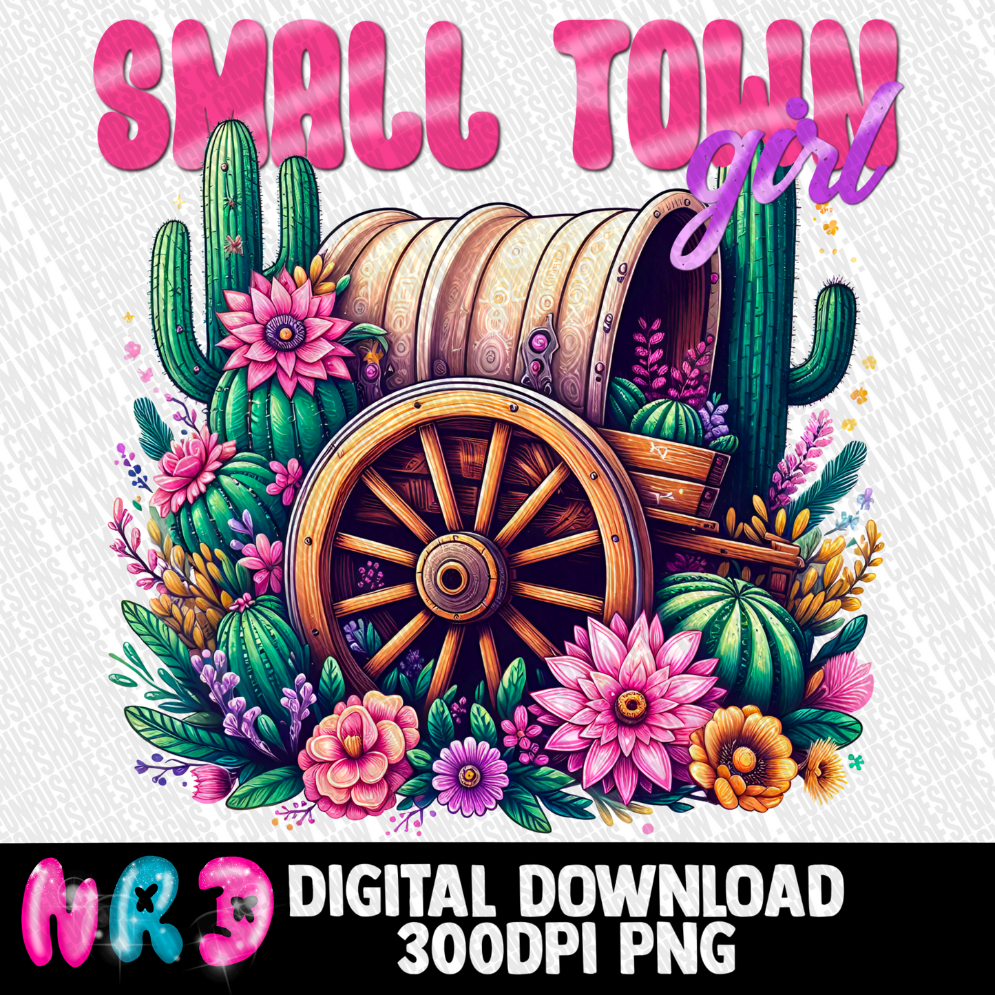 Small town girl png digital download