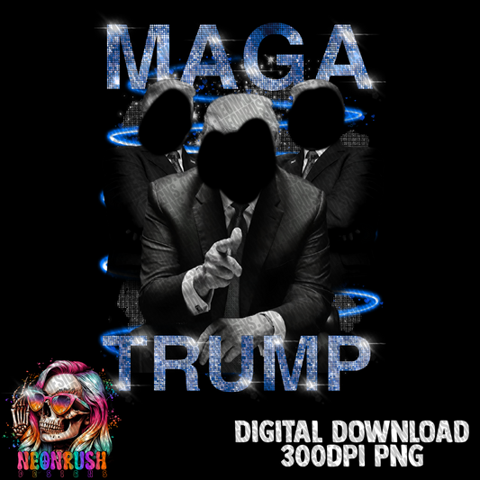 Blue maga Png digital download