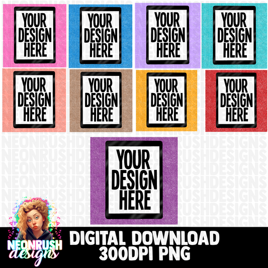 iPad glitter mock ups png digital download