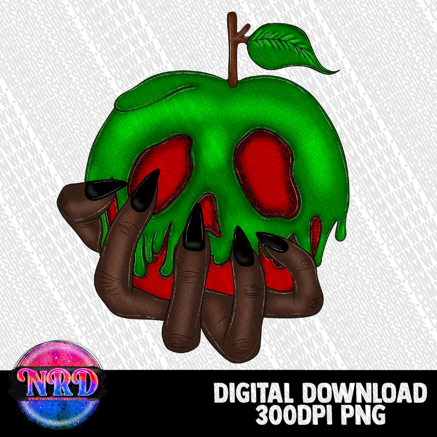 Poison apple clipart bundle over 9 pngs digital download