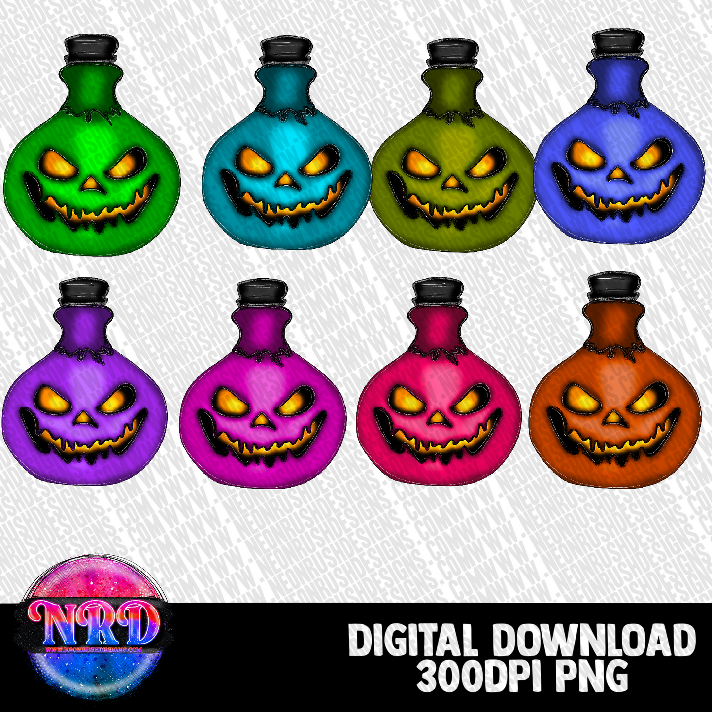 Poison potion clipart bundle over 20 pngs digital download