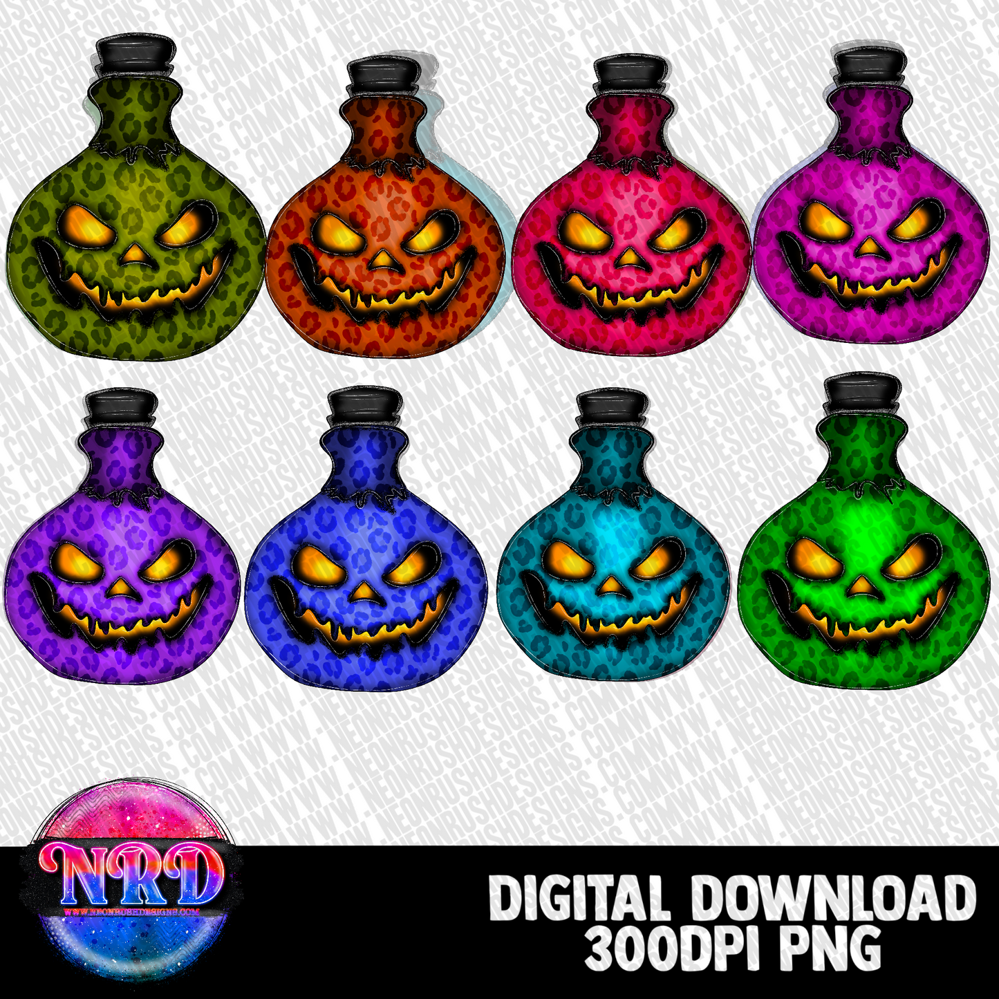 Poison potion clipart bundle over 20 pngs digital download