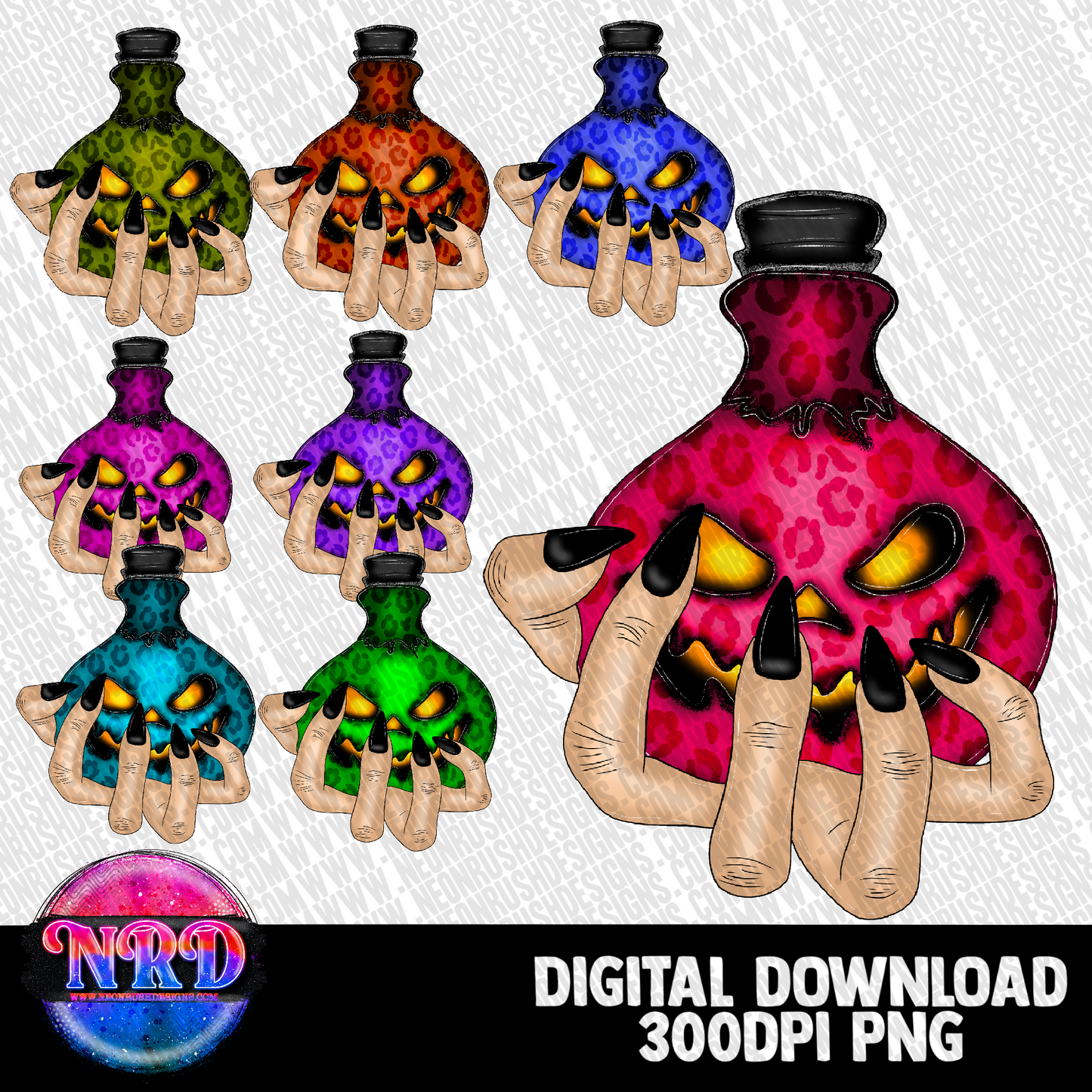 Poison potion clipart bundle over 20 pngs digital download