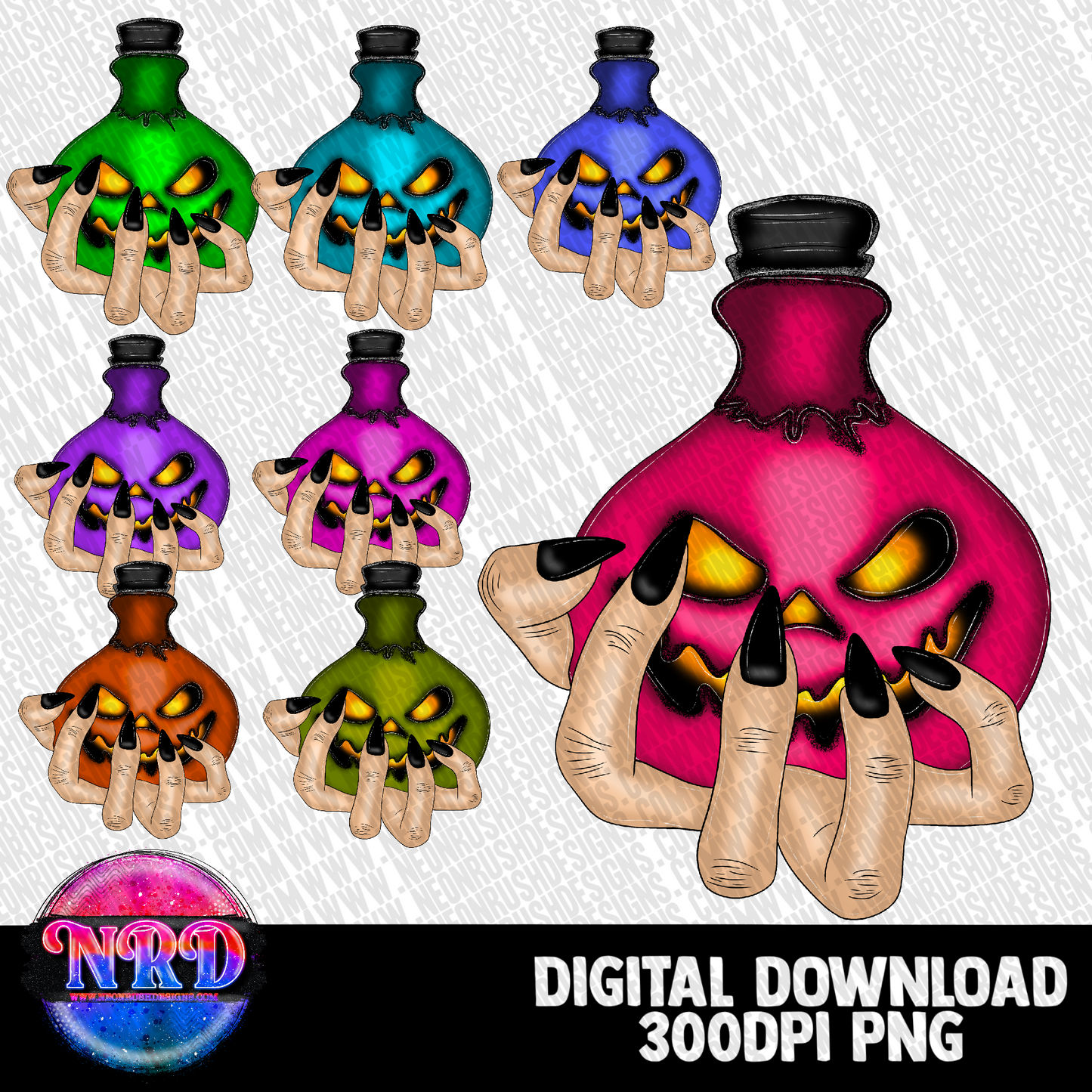 Poison potion clipart bundle over 20 pngs digital download