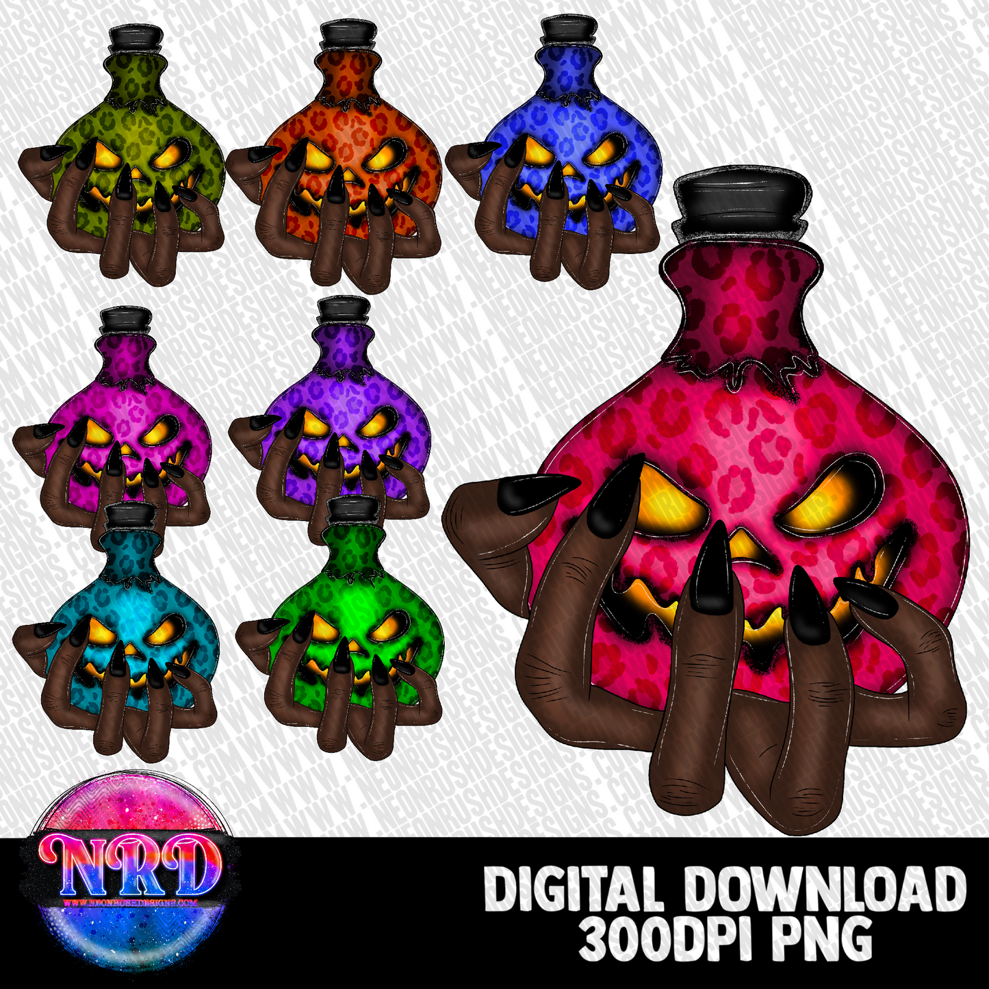 Poison potion clipart bundle over 20 pngs digital download