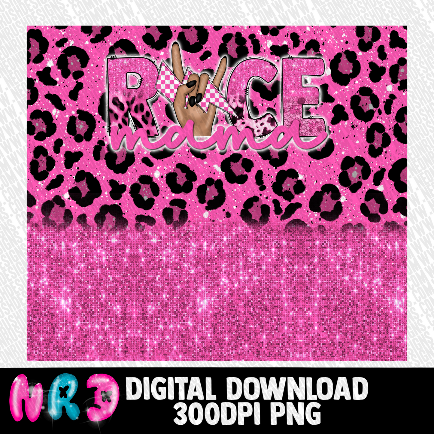 Race mama pink tumbler wrap digital download