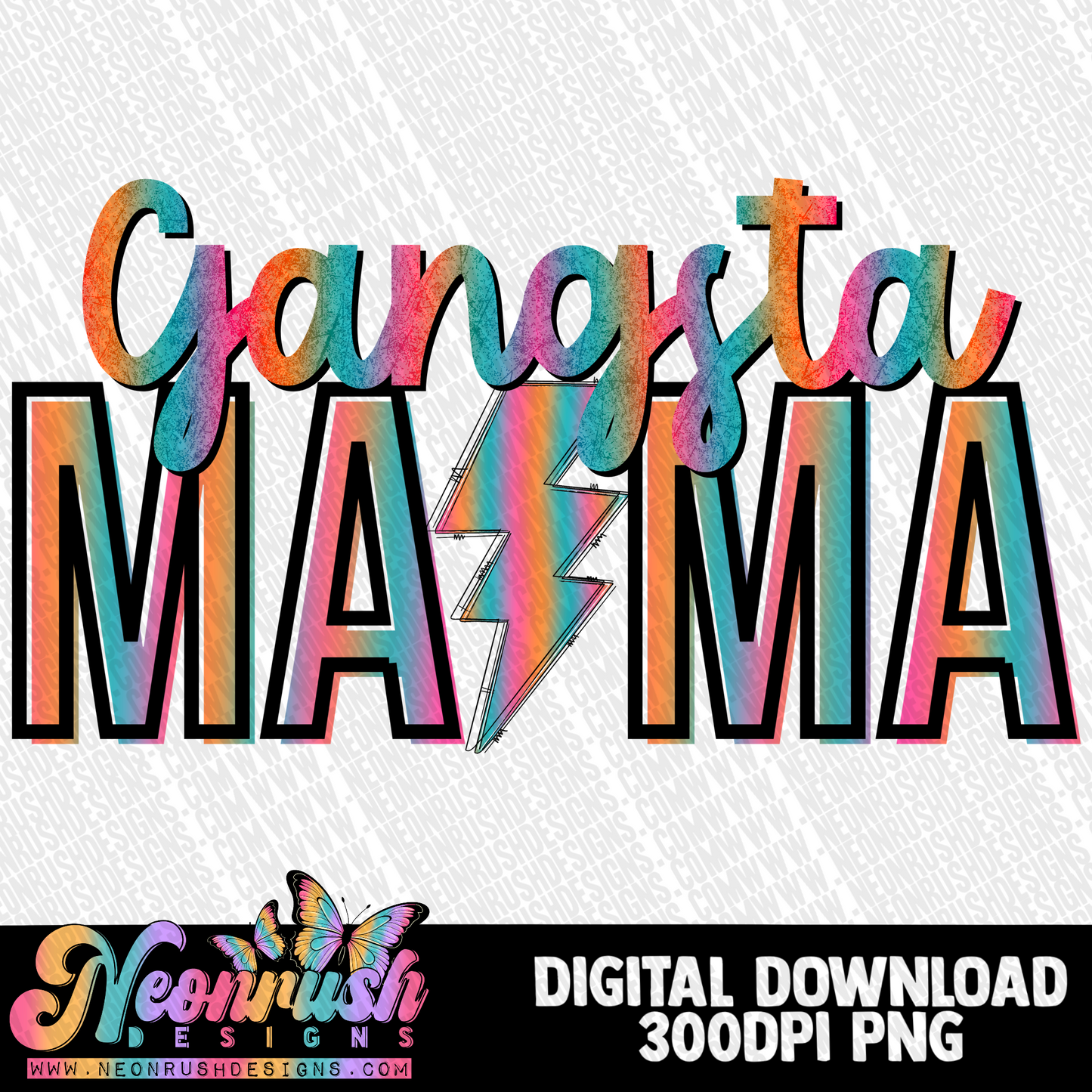 Gangsta mama png digital download