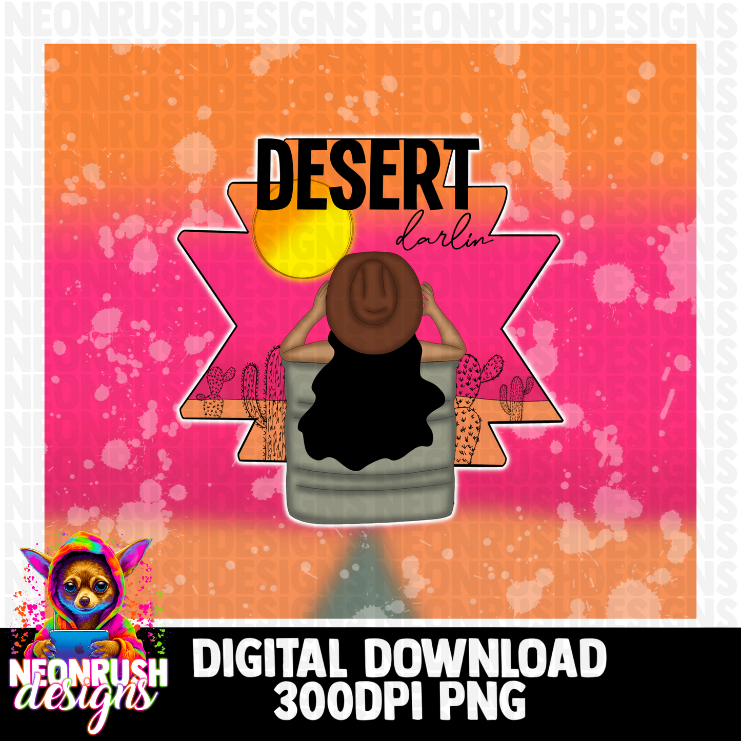 Desert darlin tumbler wrap digital download