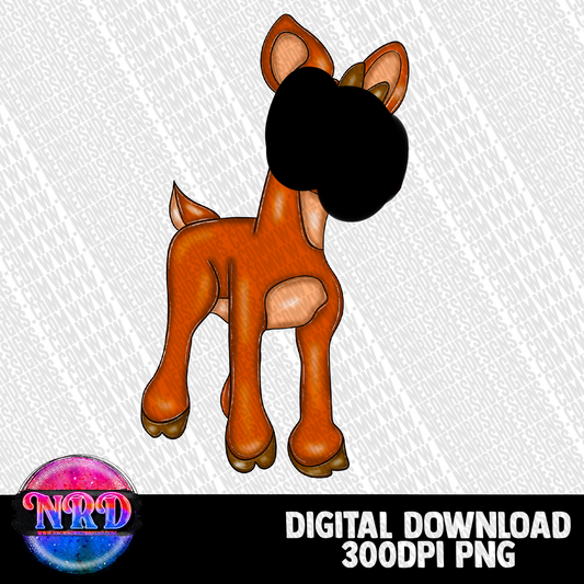 Red dolph hand drawn clipart png digital download