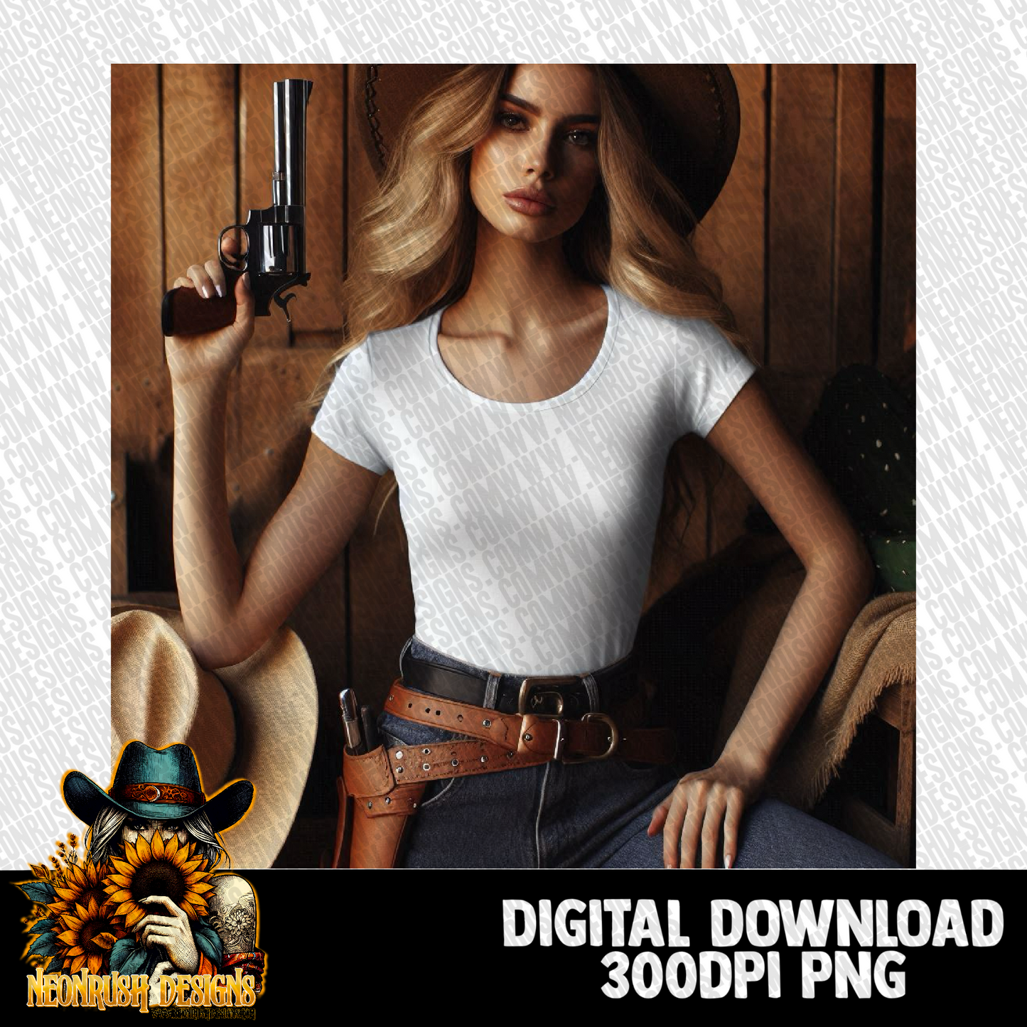 White tee mock up digital download