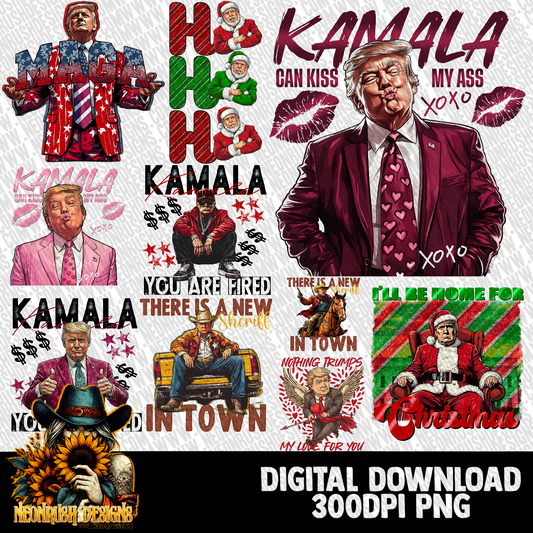 MAGA mini bundle 10pngs Facebook exclusive png digital download