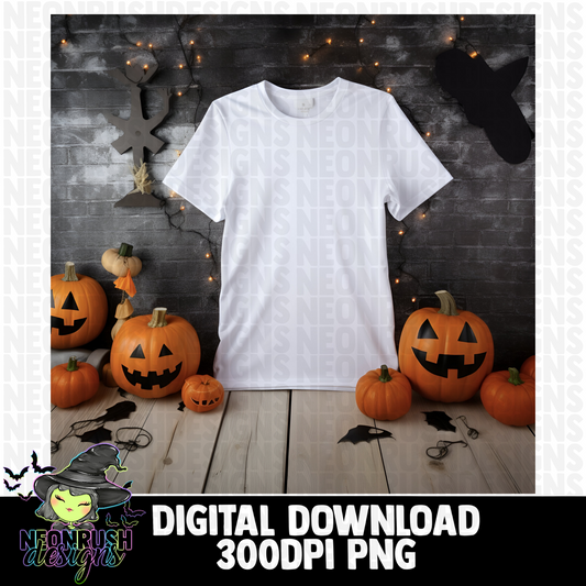 White tee mock up digital download