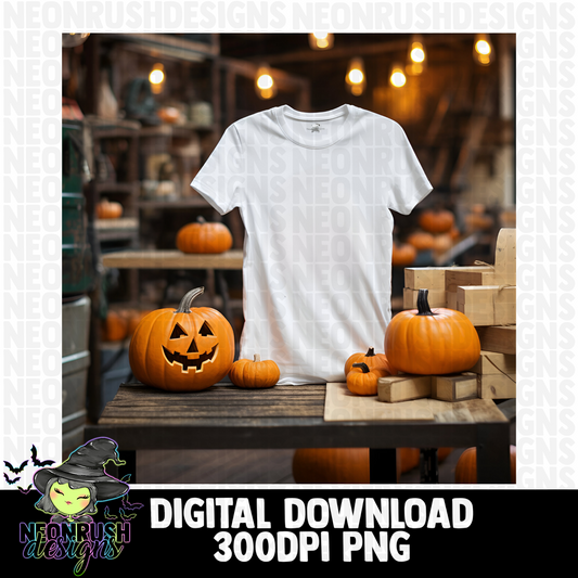 White tee mock up digital download