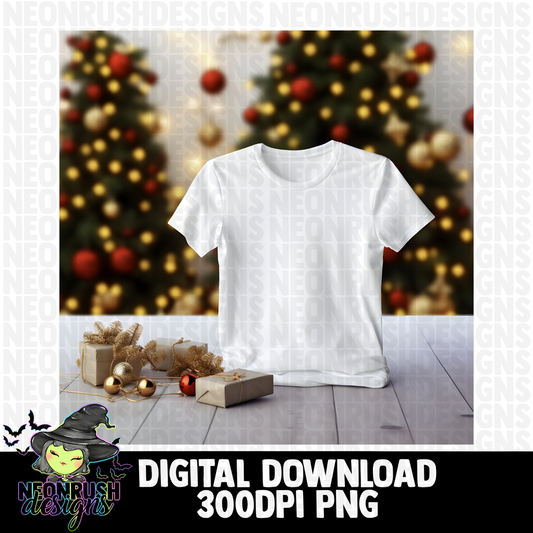 White tee mock up digital download