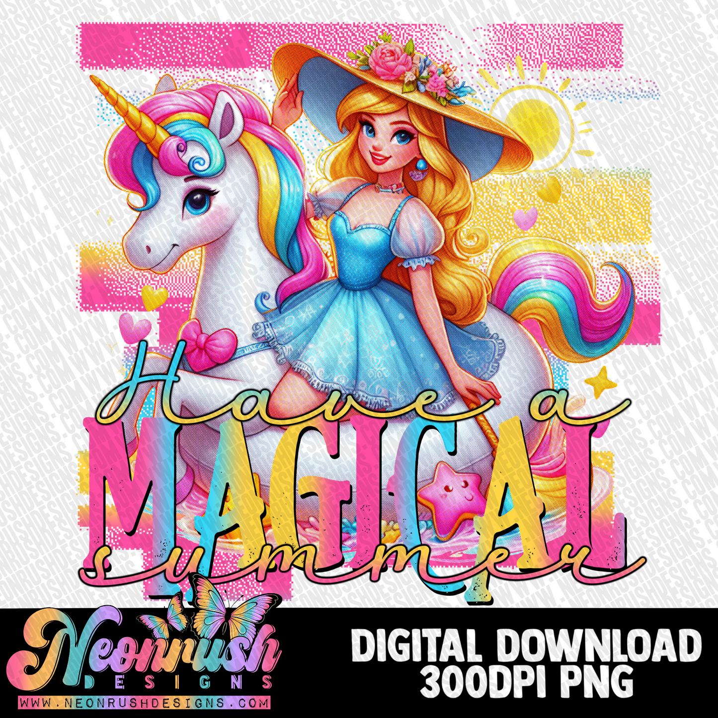 Have a magical summer princess png digital download