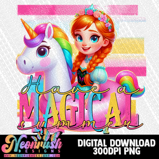 Have a magical summer princess png digital download