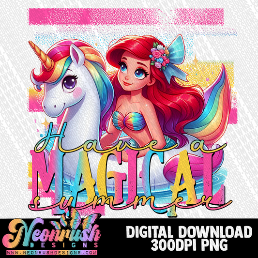 Have a magical summer princess png digital download